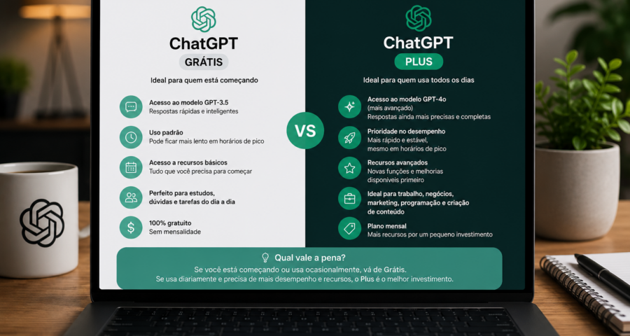 Chatgpt grátis ou plus